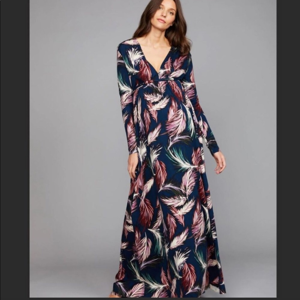 Rachel Pally Caftan Feather Print Dress